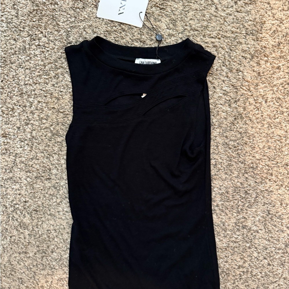LNA Clothing Black Sleeveless Top - Picture 2 of 3